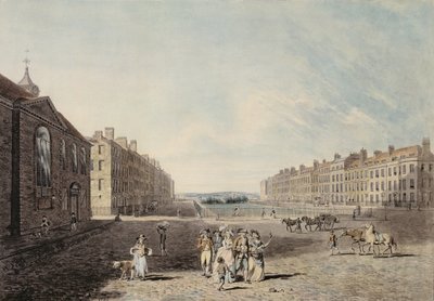 Queen Square, Londres, 1786 - Edward Dayes